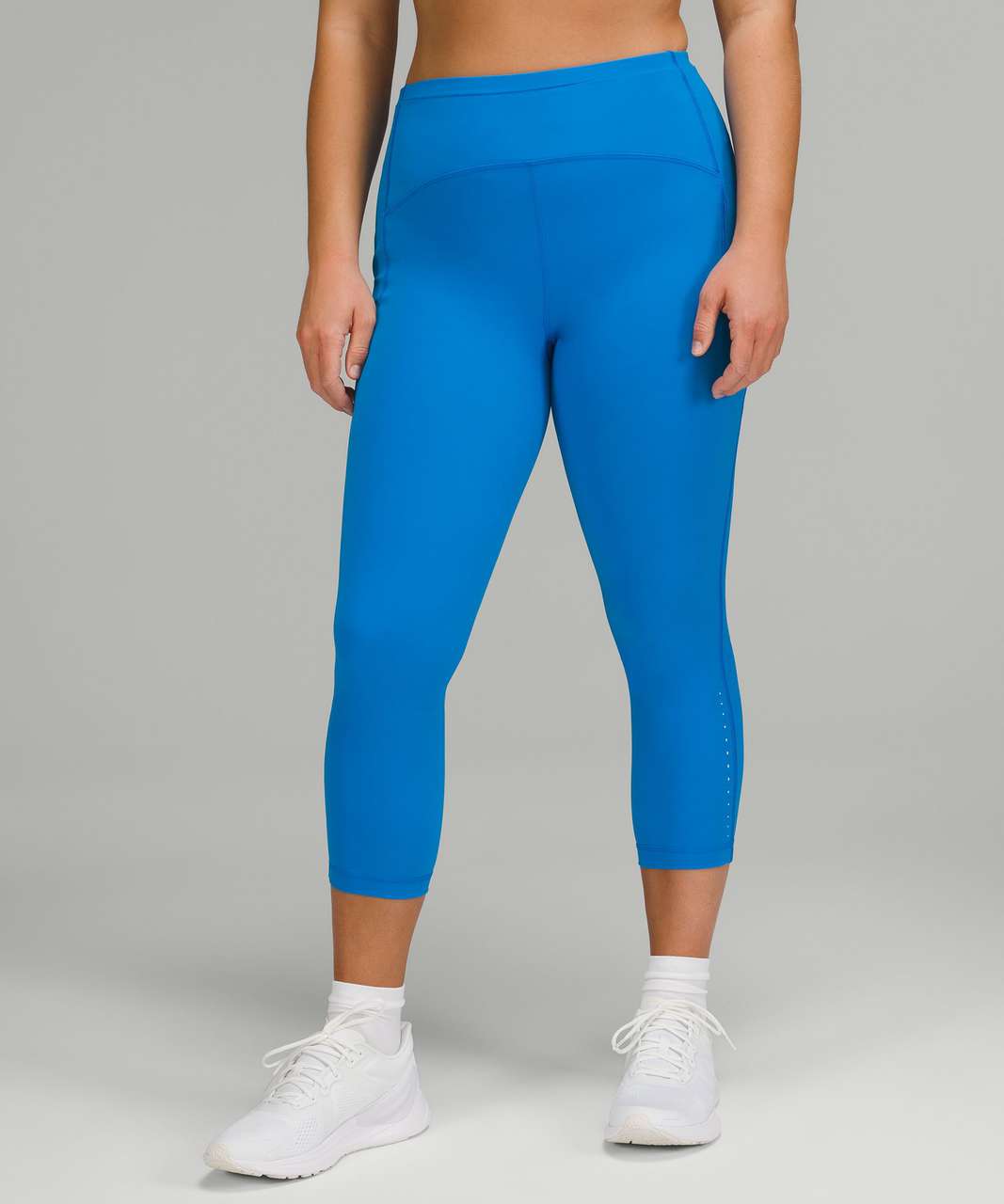 Lululemon Size 2 Swift Speed HR Crop 21” Blue TRNV Pant Luxtreme