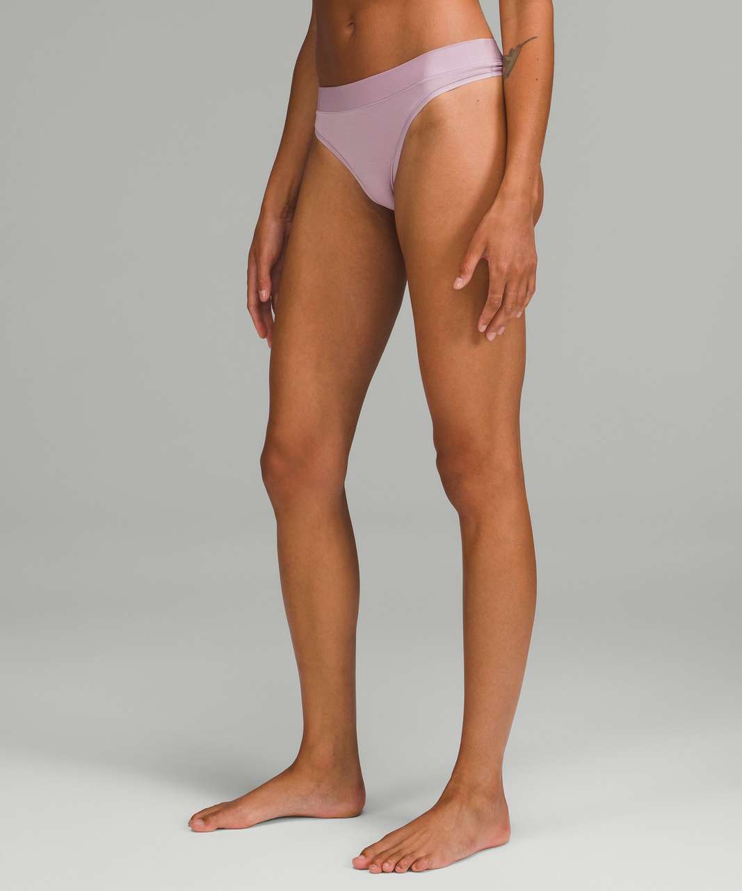 Lululemon UnderEase Mid-Rise Thong Underwear - Dusty Rose