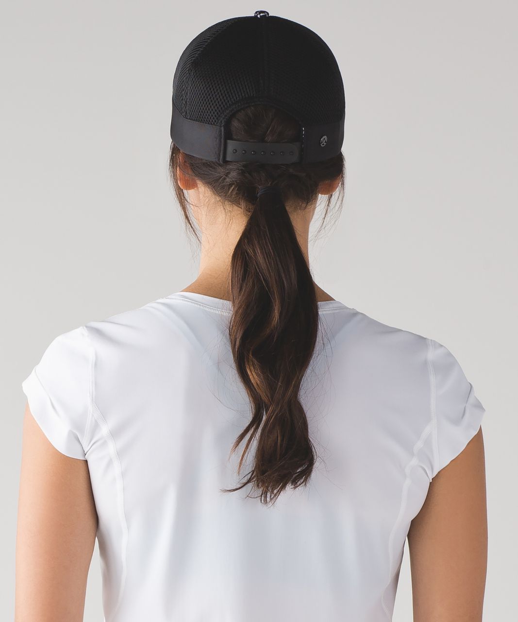 Lululemon Dash And Splash Cap - Iced Wave White Black / Black