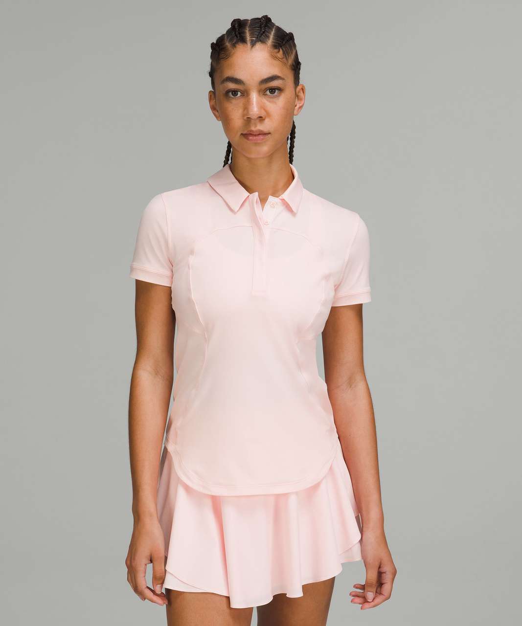 Lululemon Quick-Drying Short Sleeve Polo Shirt - Strawberry 