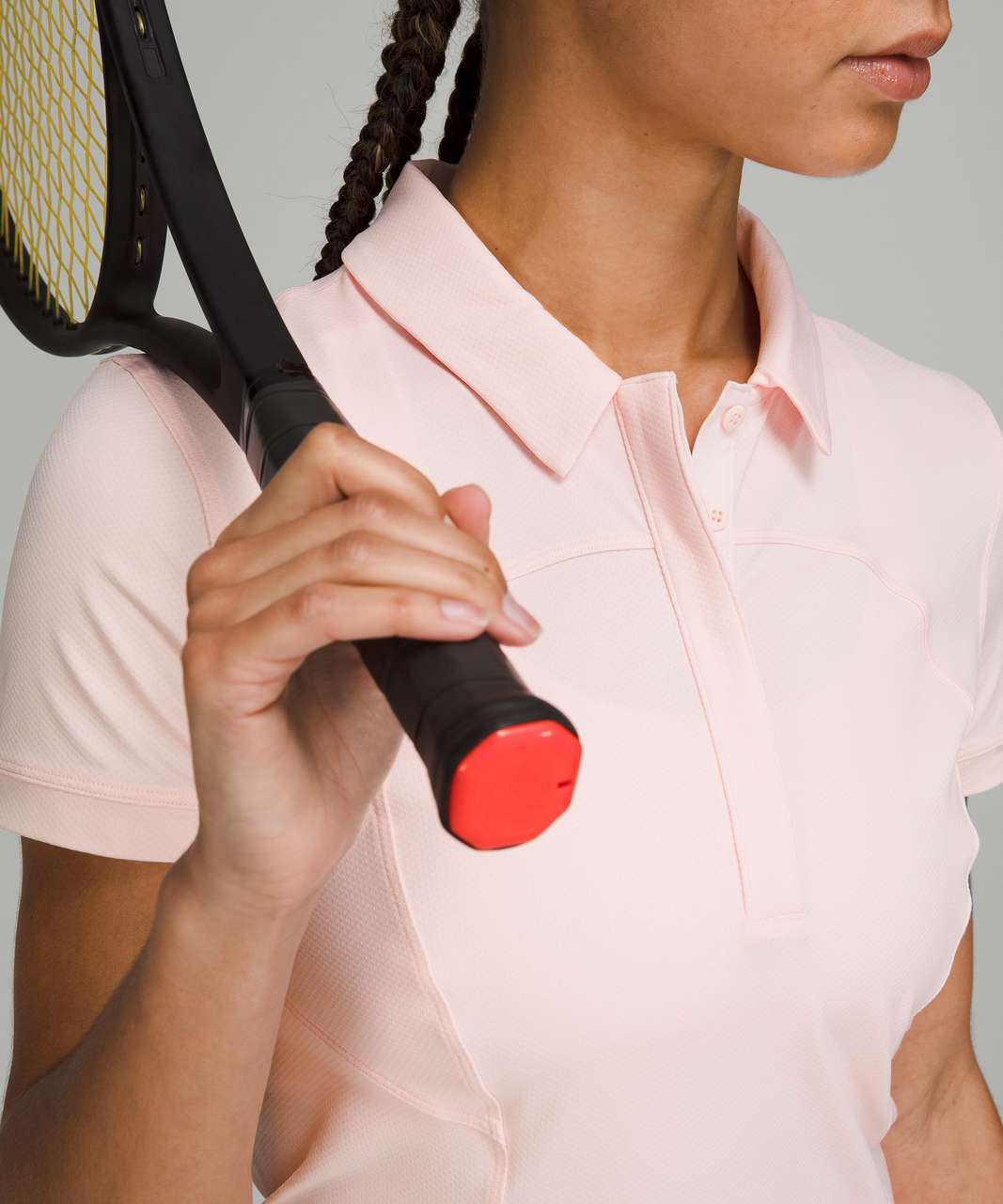 Lululemon Quick-Drying Short Sleeve Polo Shirt - Strawberry Milkshake