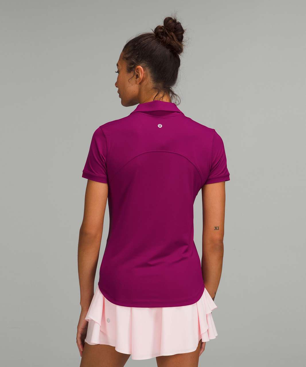 Lululemon Quick-Drying Short Sleeve Polo Shirt - Magenta Purple