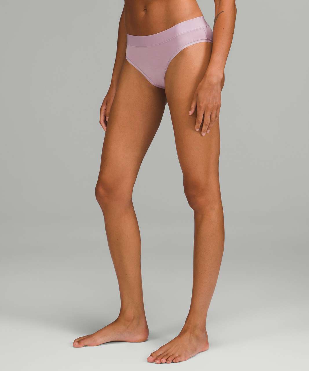 Lululemon UnderEase Mid-Rise Cheeky Bikini Underwear - Dusty Rose