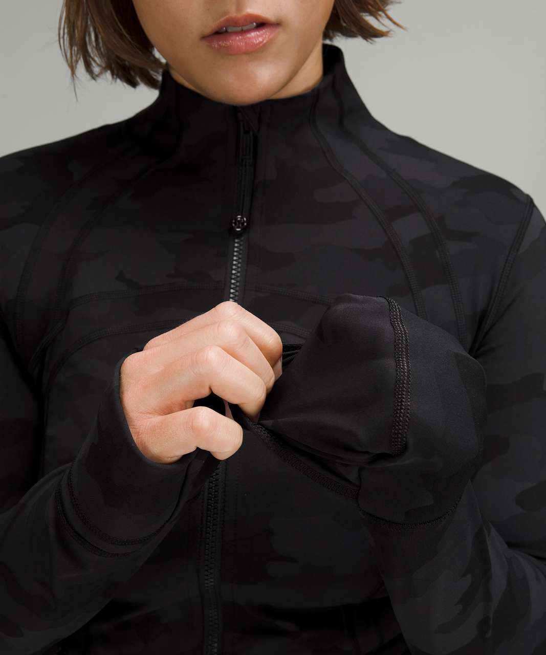 NEW WOMEN LULULEMON Define Jacket Luxtreme Formation Camo Deep Coal Multi  SZ 10 $119.99 - PicClick