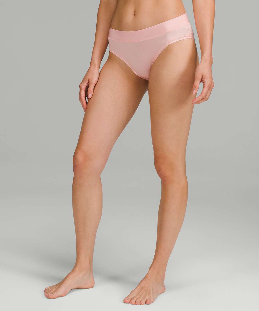 Lululemon UnderEase Mid-Rise Cheeky Bikini Underwear 3 Pack - Black / Dew  Pink / Warped Grain Alpine White Black - lulu fanatics