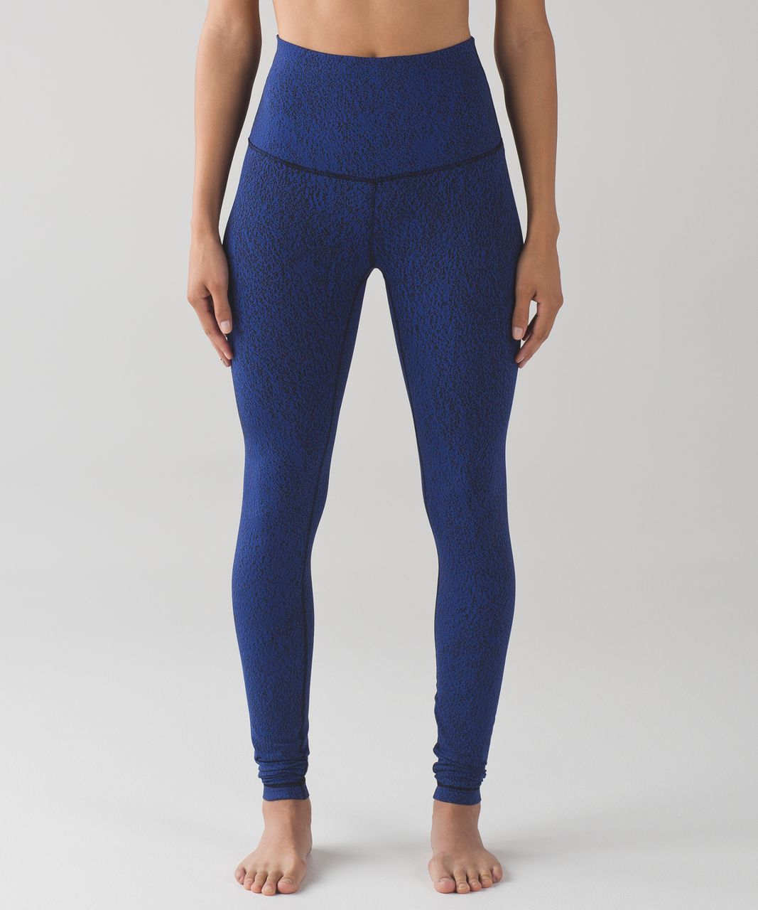 Lululemon Wunder Under Pant (Hi-Rise) - Power Luxtreme Spray Jacquard Sapphire Blue Black