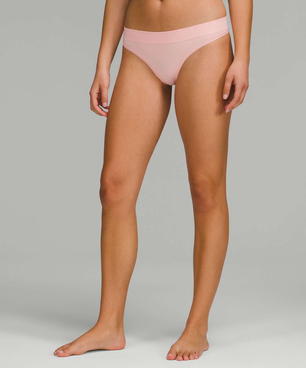 Lululemon Seamless Mid-Rise Thong Underwear 3 Pack - Black / Dew Pink /  Seal Grey - lulu fanatics