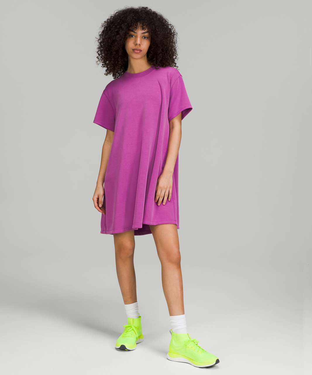 Lululemon All Yours Softstreme T-Shirt Dress - Vivid Plum