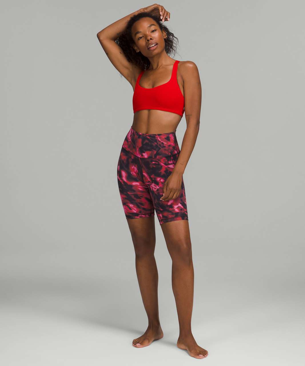 Buy Lululemon Free To Be Longline Bra Wild Light Support, A/b Cup - Red At  32% Off