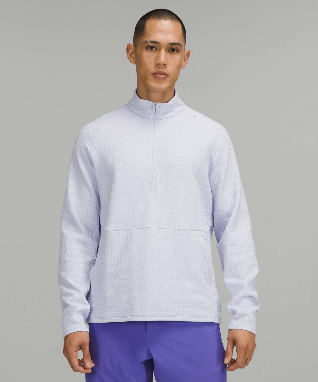 Lululemon Ready To Rulu Half-zip Pullover In Pastel Blue