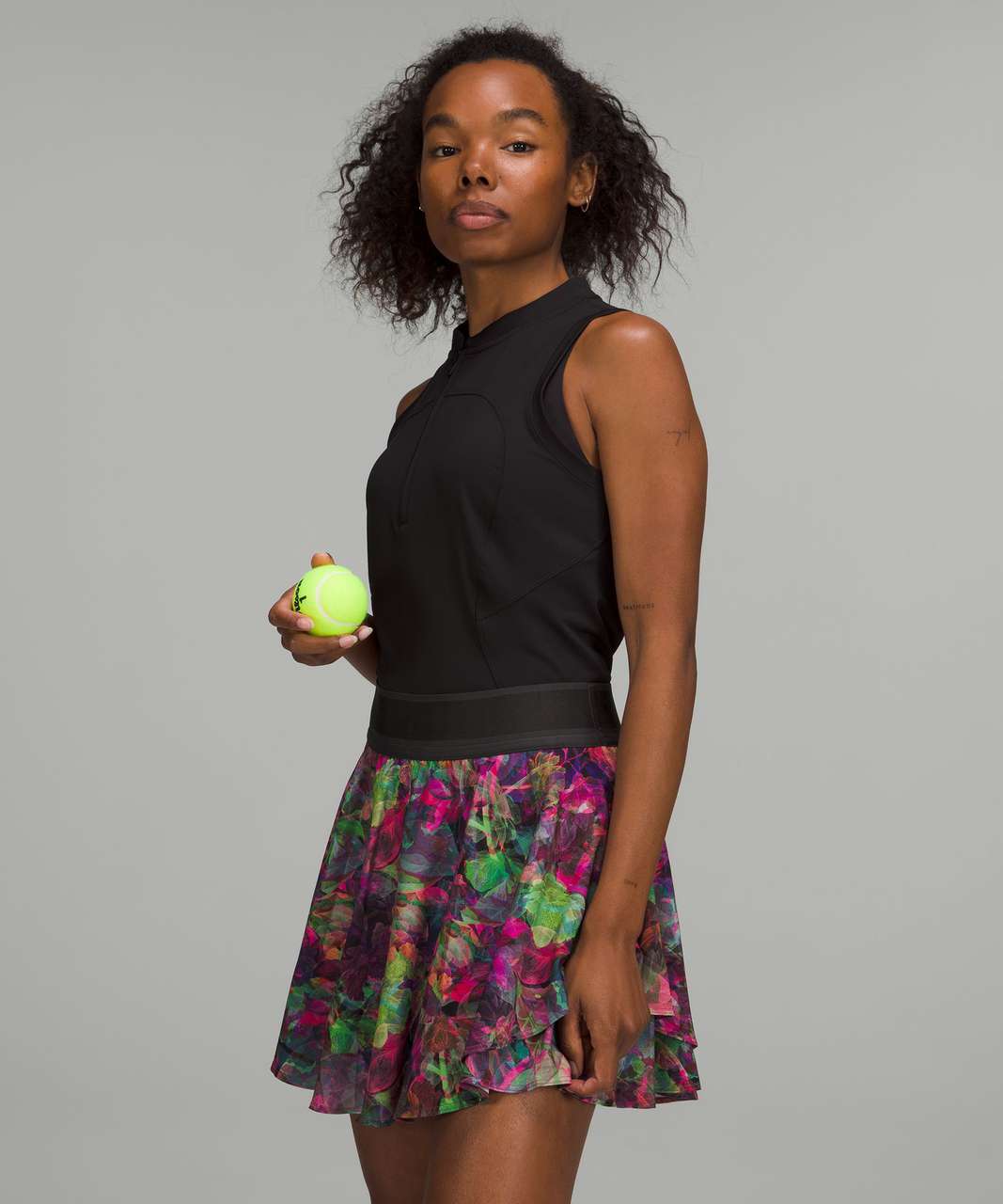 Lululemon Court Rival High-Rise Skirt *Long - Vivid Floral Tone Multi