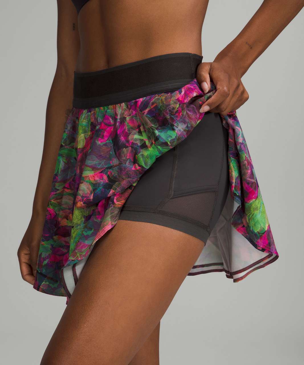 Lululemon Court Rival High-Rise Skirt *Long - Vivid Floral Tone Multi