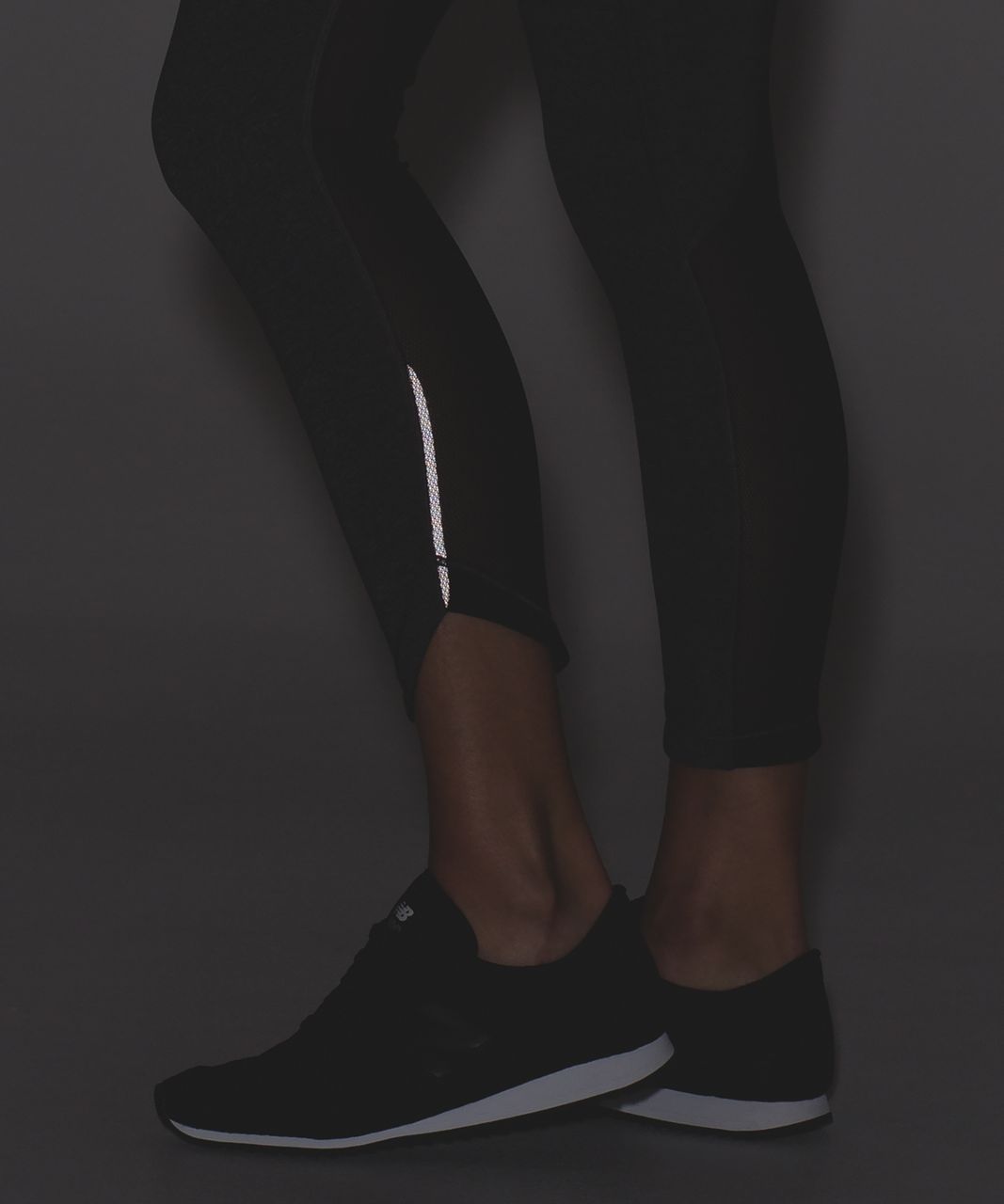 Lululemon Run Around Tight - Heathered Black