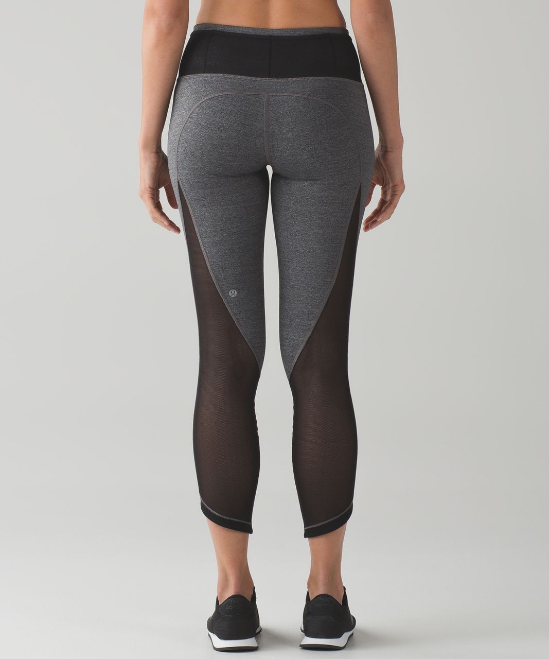 Lululemon Run Around Tight - Heathered Black - lulu fanatics