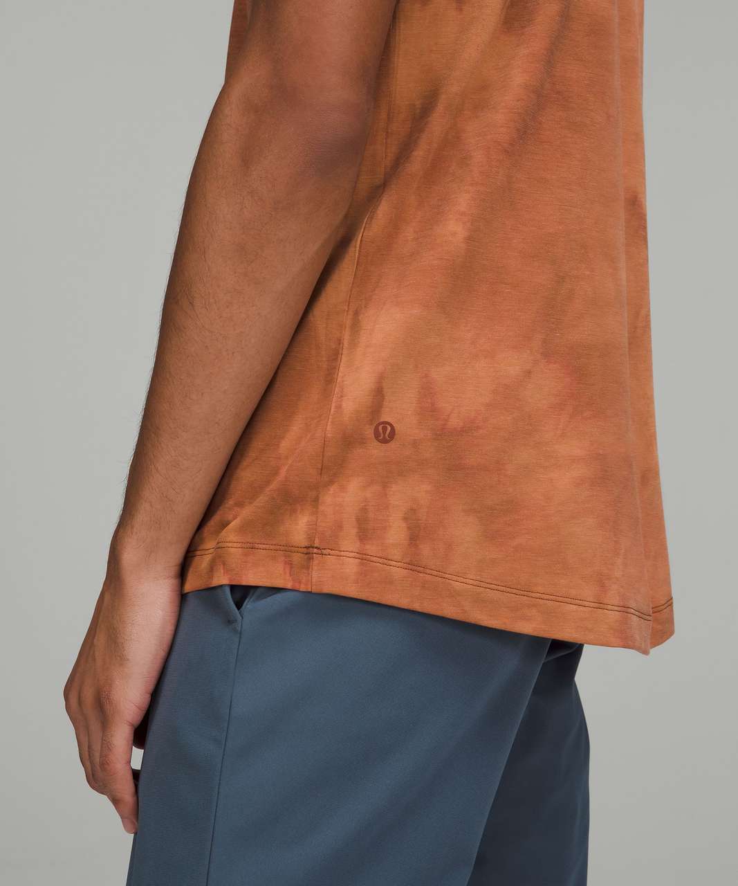 Lululemon Evolution Short Sleeve Polo Shirt - Tidal Dye Desert Sun Date Brown