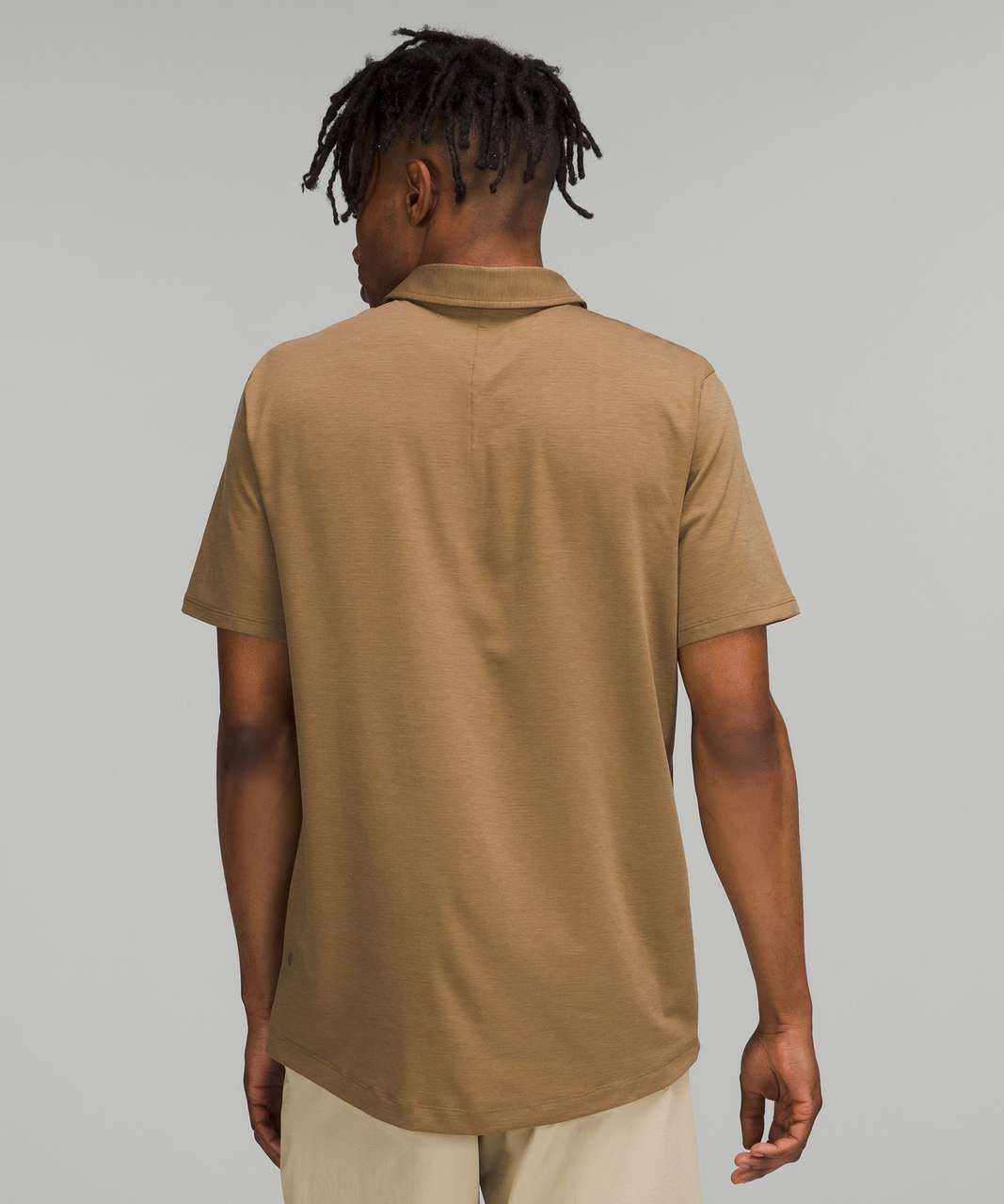 Lululemon Evolution Short Sleeve Polo Shirt In Tidal Dye Desert Sun Date  Brown