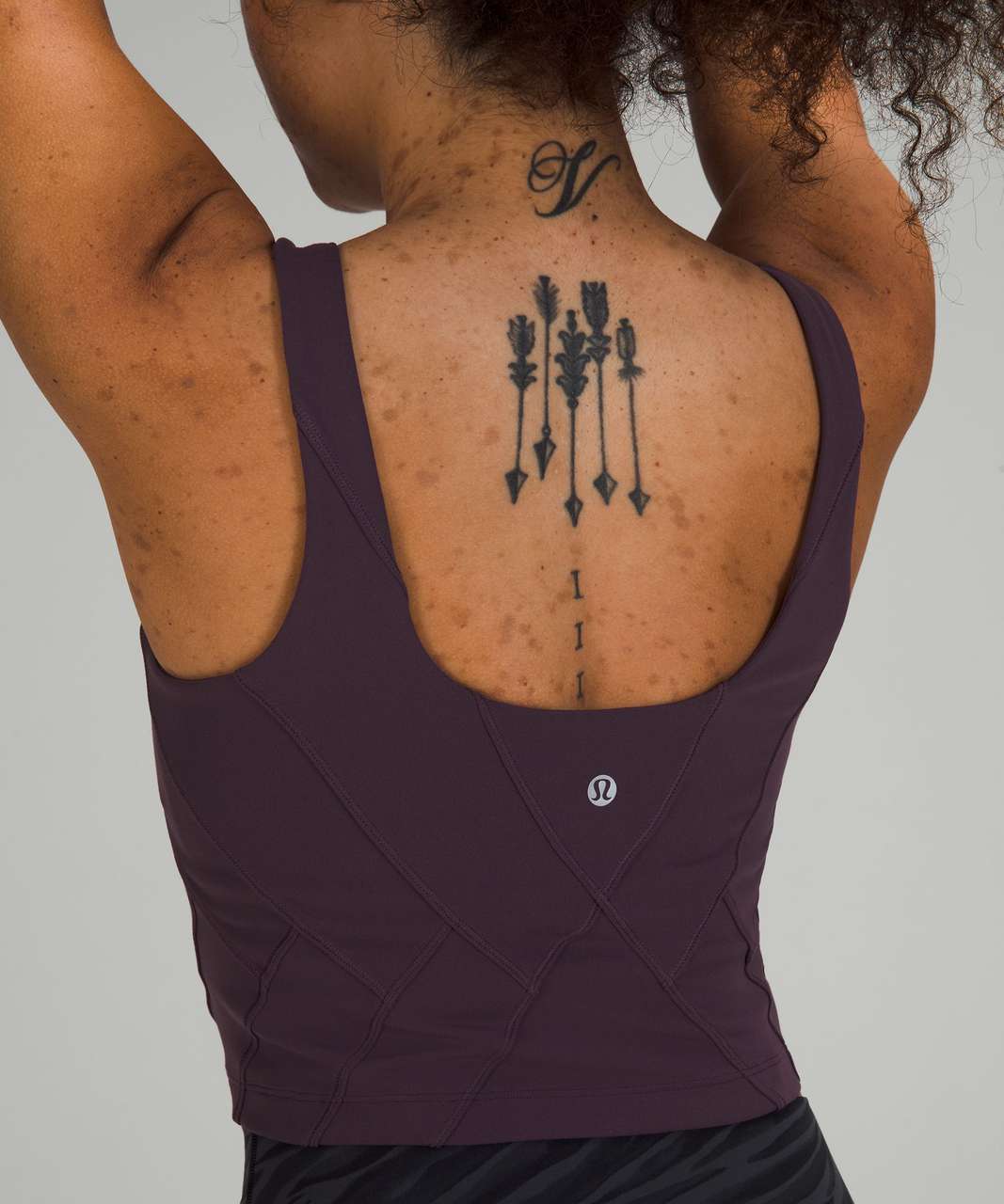 Lululemon Nulu Fold Tight Crop Yoga Tank Top - Grape Thistle 