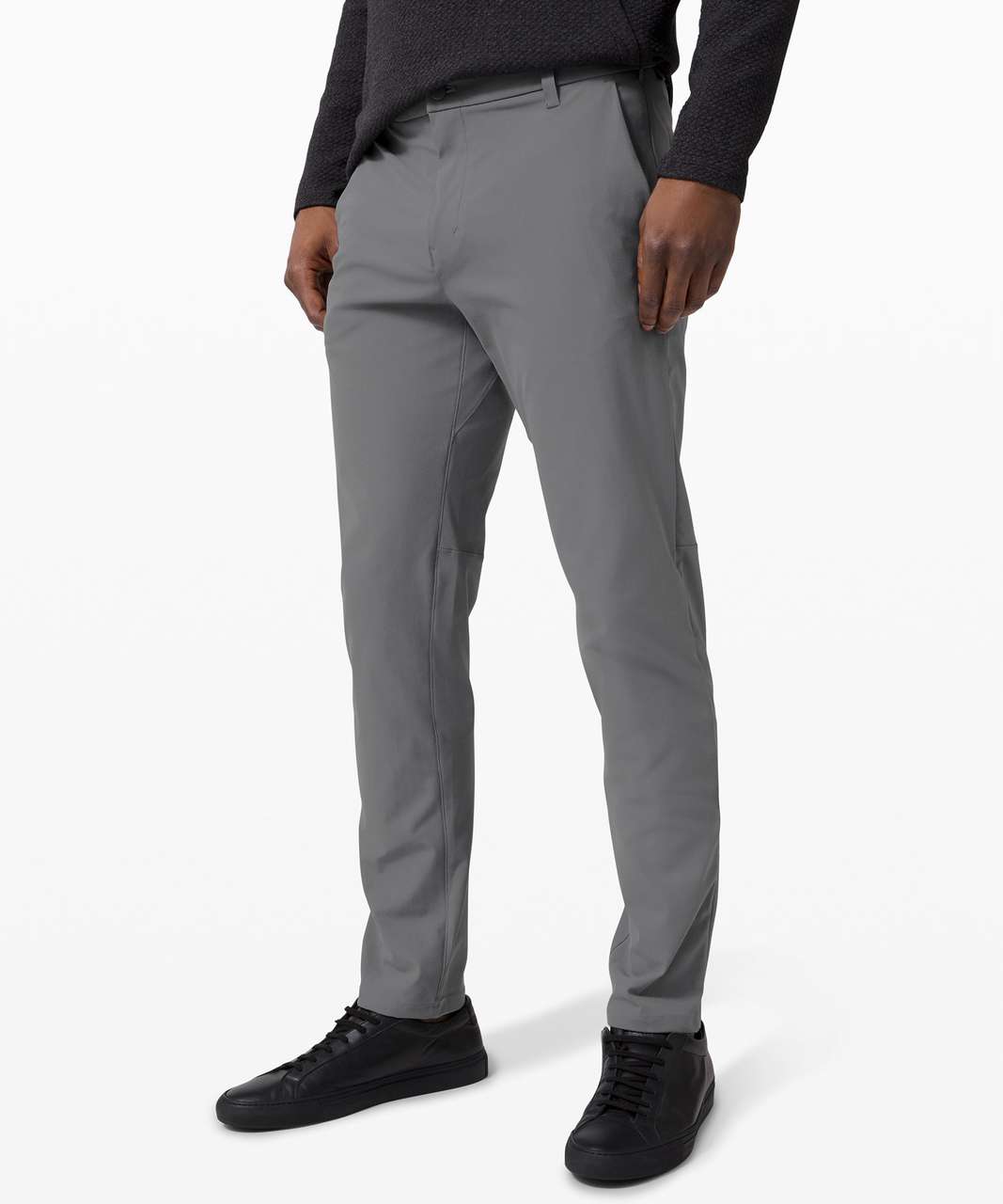 Lululemon Abc Slim-fit Pants 37 Warpstreme In Asphalt Grey