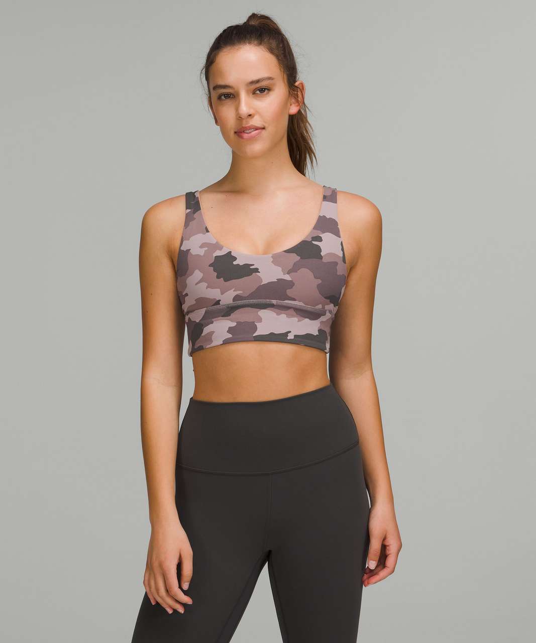 lululemon Align™ Reversible Bra *Light Support, A/B Cup, Black/Le Tigre  Camo Deep Coal Multi