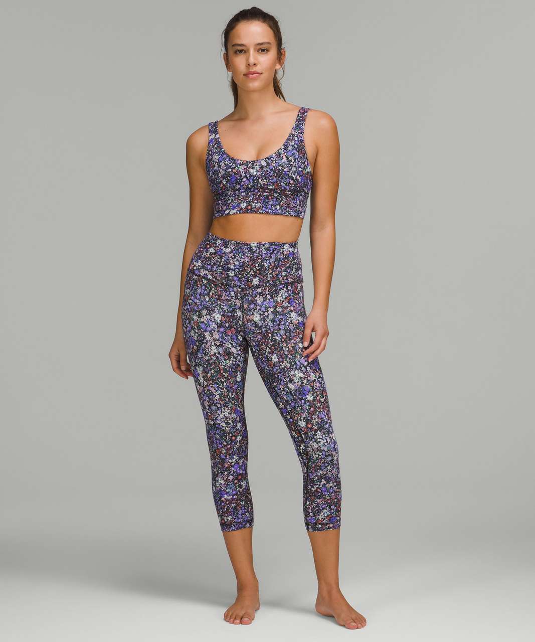 Lululemon Align Reversible Bra *Light Support, A/B Cup - Radial Tie Dye  Mauve Grey Multi / Radial Tie Dye Mauve Grey Multi - lulu fanatics