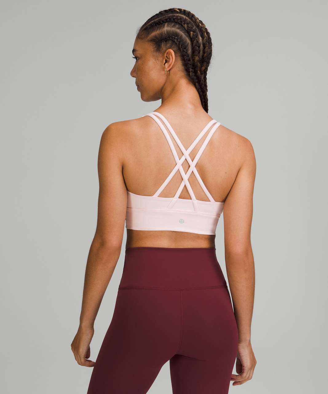 Lululemon Energy Longline Bra *Medium Support, B–D Cups - Strawberry  Milkshake - lulu fanatics