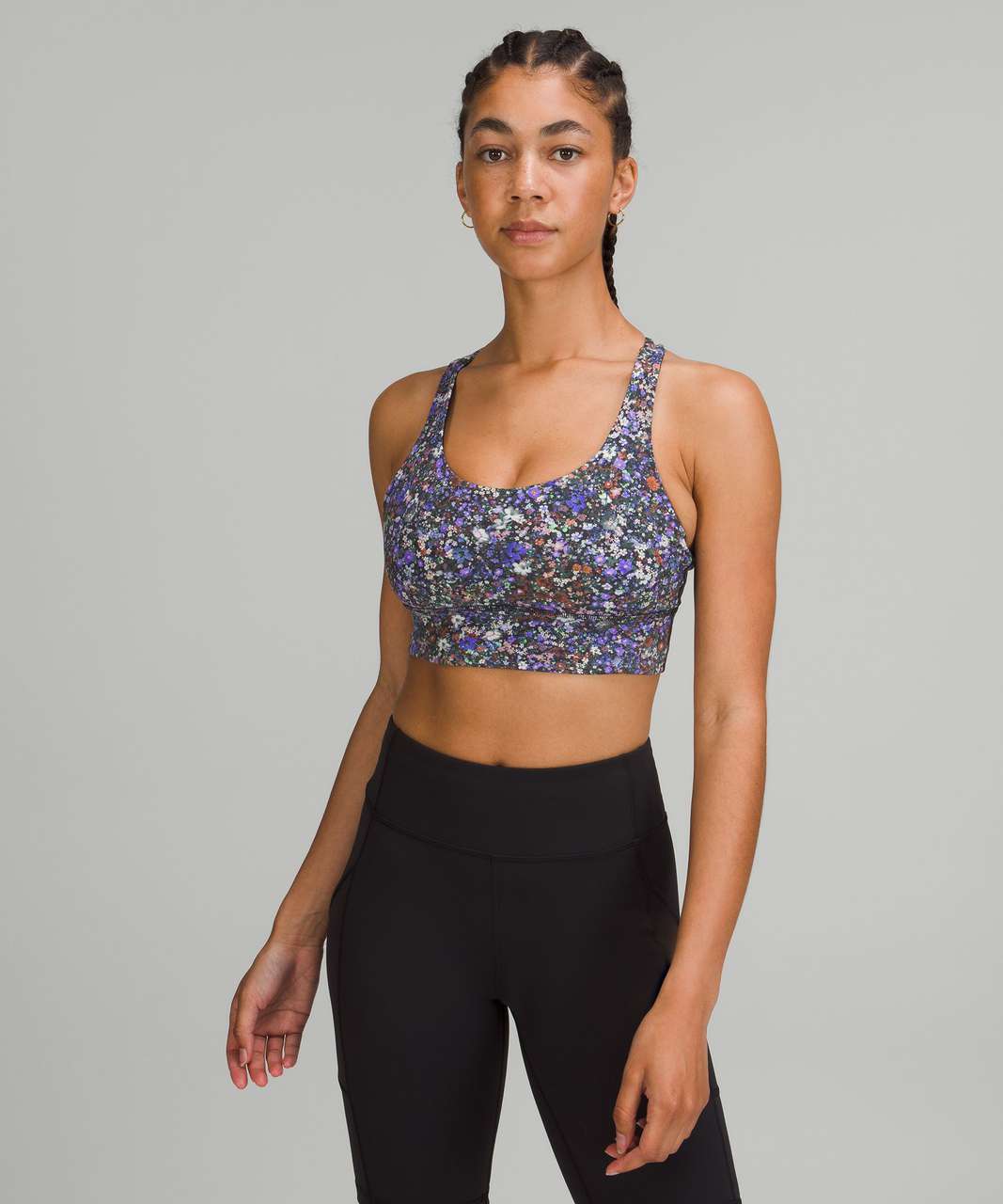 Lululemon Energy Longline Bra *Medium Support, B–D Cups - Flower