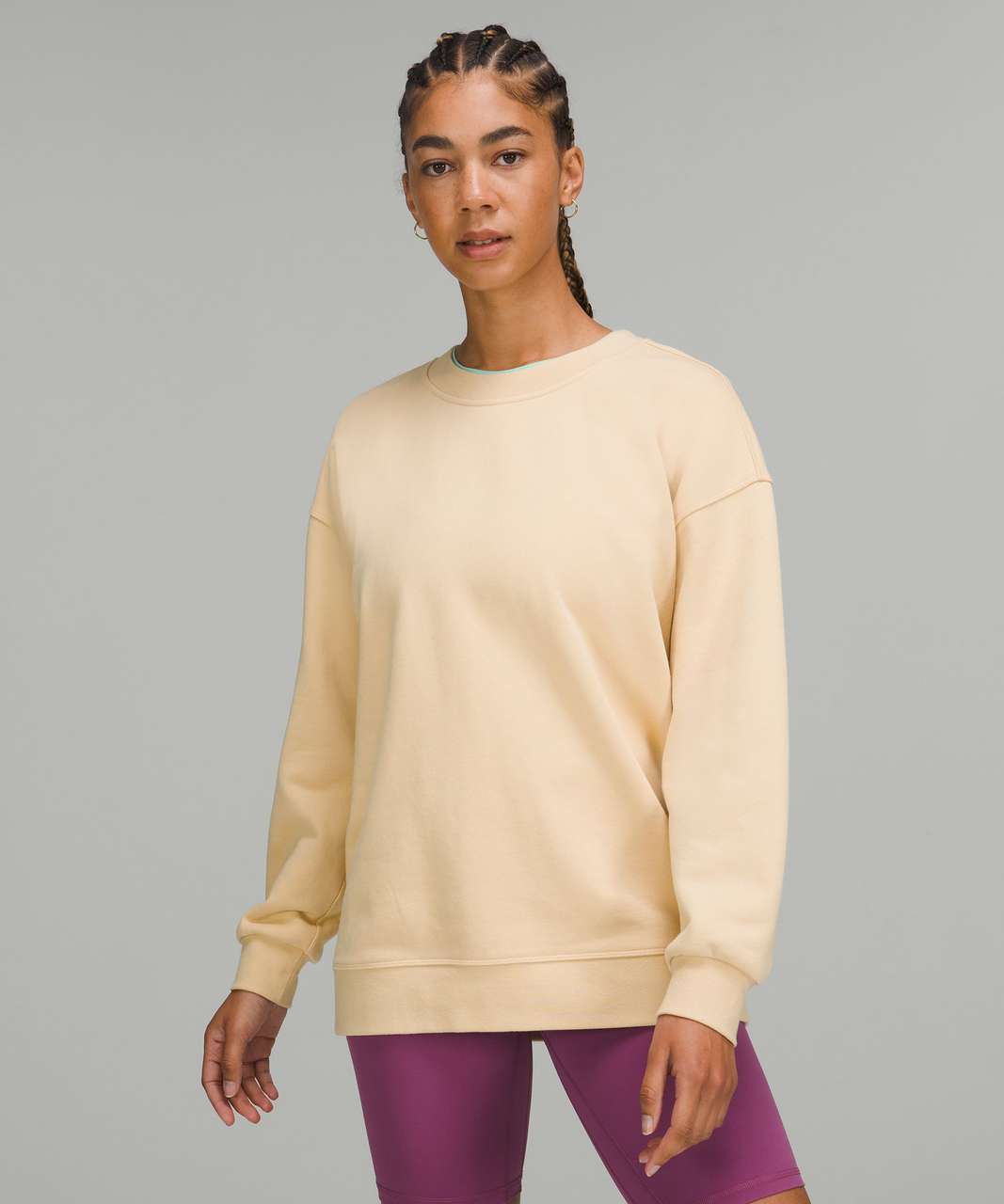 Lululemon Perfectly Oversized Crew - Natural Ivory - lulu fanatics