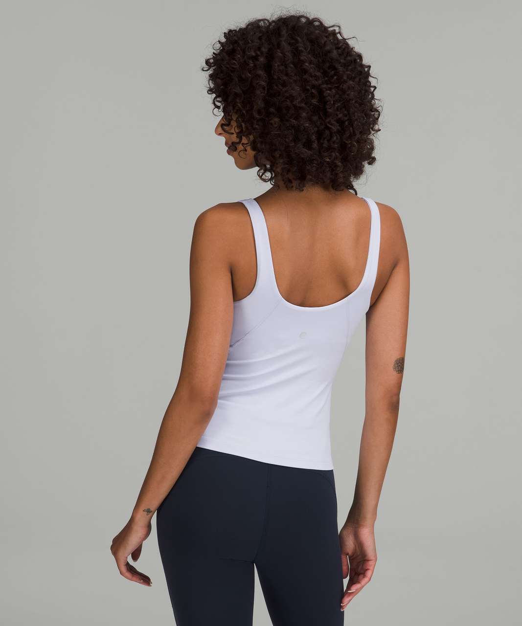 NEW Women Lululemon Align Waist-Length Tank Top Silver Blue Size 10 