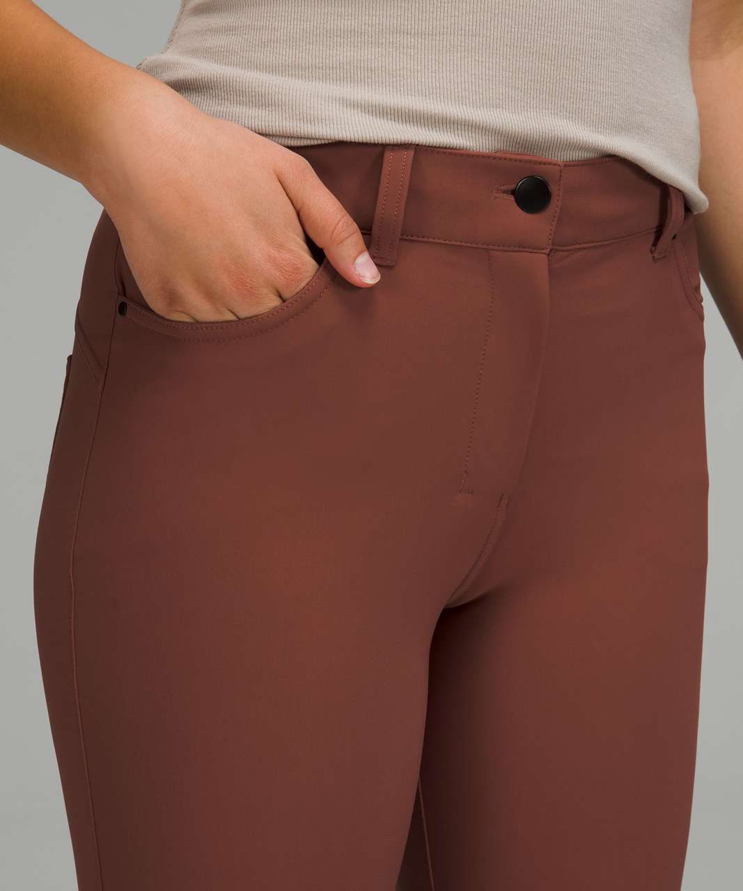 Lululemon City Sleek Slim-Fit 5 Pocket High-Rise Pant - Ancient Copper /  Ancient Copper - lulu fanatics