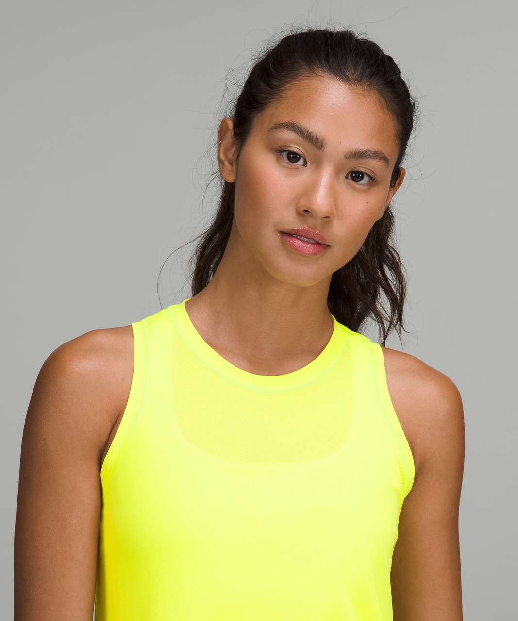 Lululemon High-Neck Running and Training Tank Top - Electric Lemon