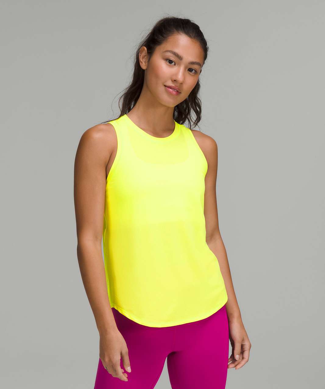 Lululemon High-Neck Running and Training Tank Top - Electric Lemon