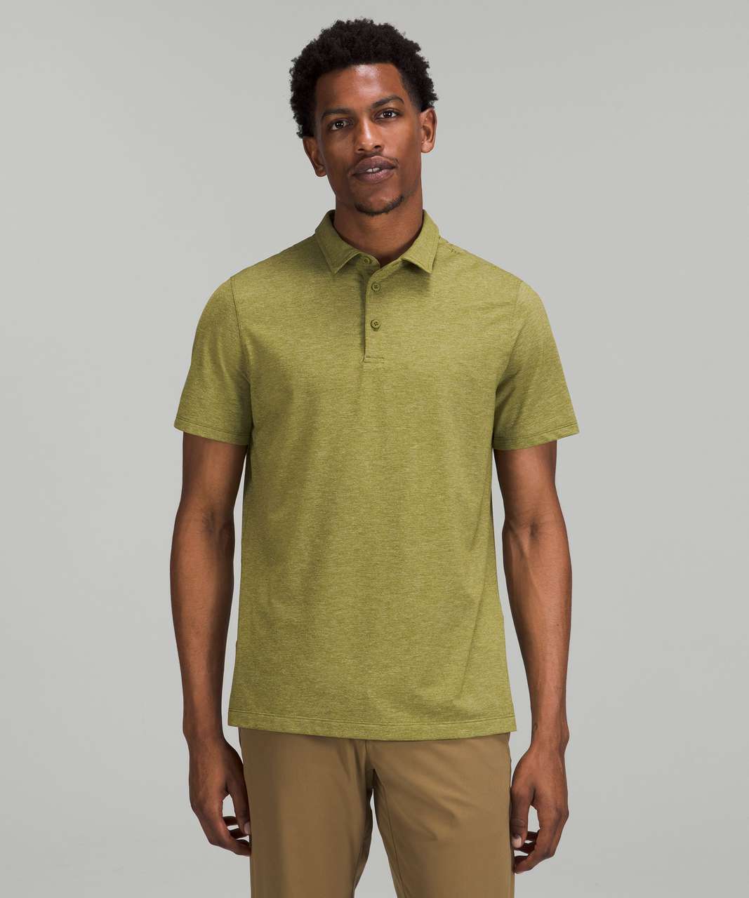 Lululemon Evolution Short Sleeve Polo Shirt - Heathered Juniper Green