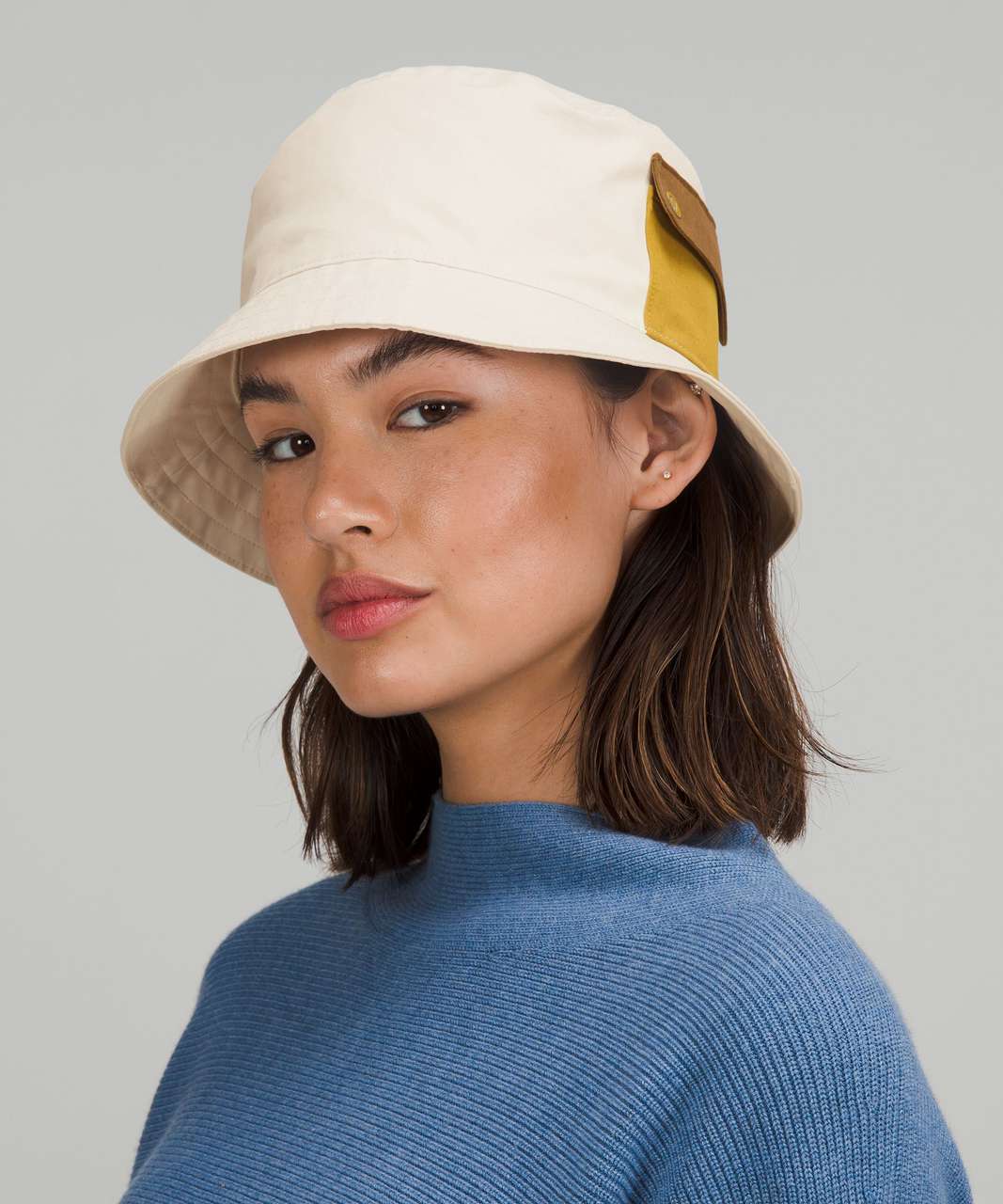 Lululemon On My Level Bucket Hat - White Opal / Auric Gold / Artifact ...