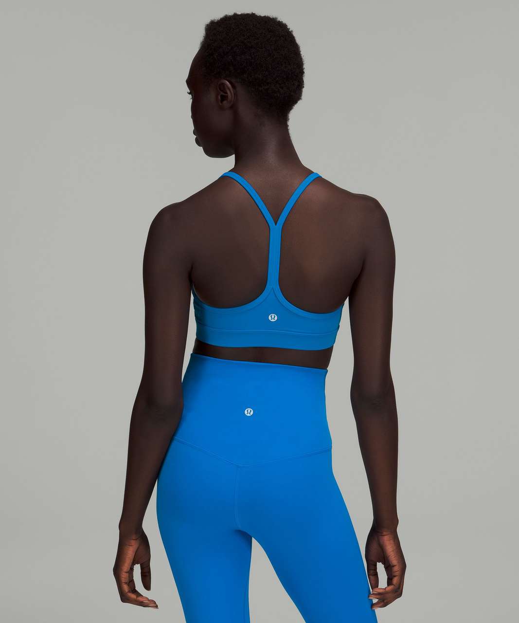 lululemon FLOW Y NULU - Sport-BH mit leichter Stützkraft - pitch blue/blau  