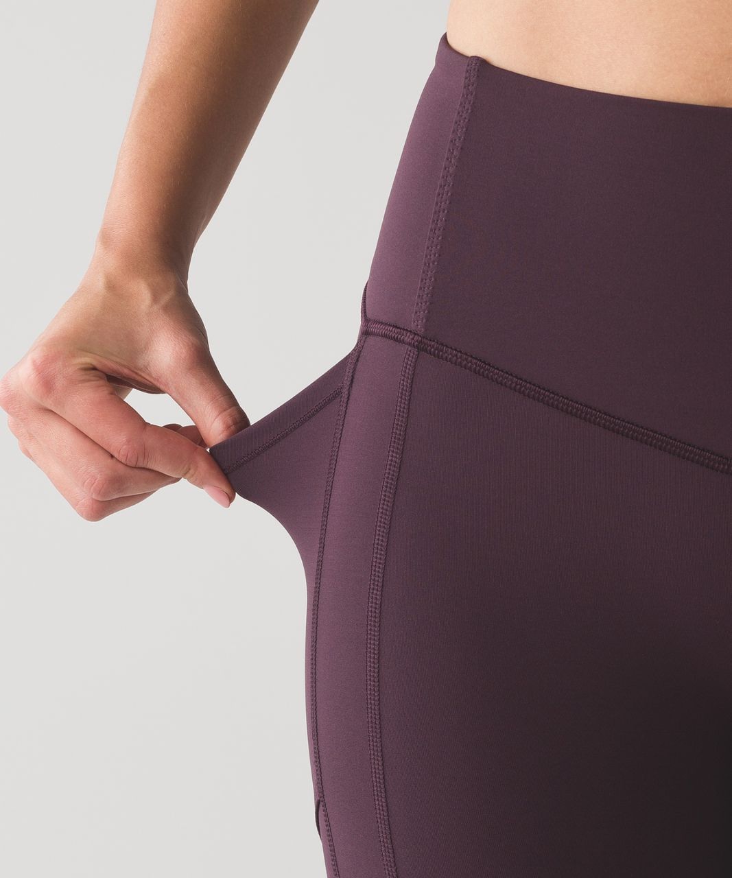 Lululemon All The Right Places Crop II *23" - Black Cherry