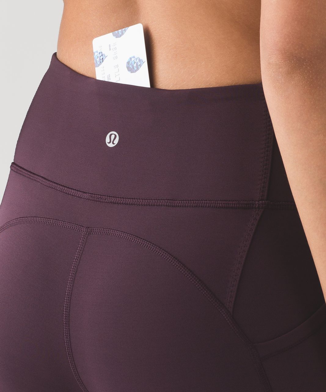 Lululemon All The Right Places Crop II *23" - Black Cherry
