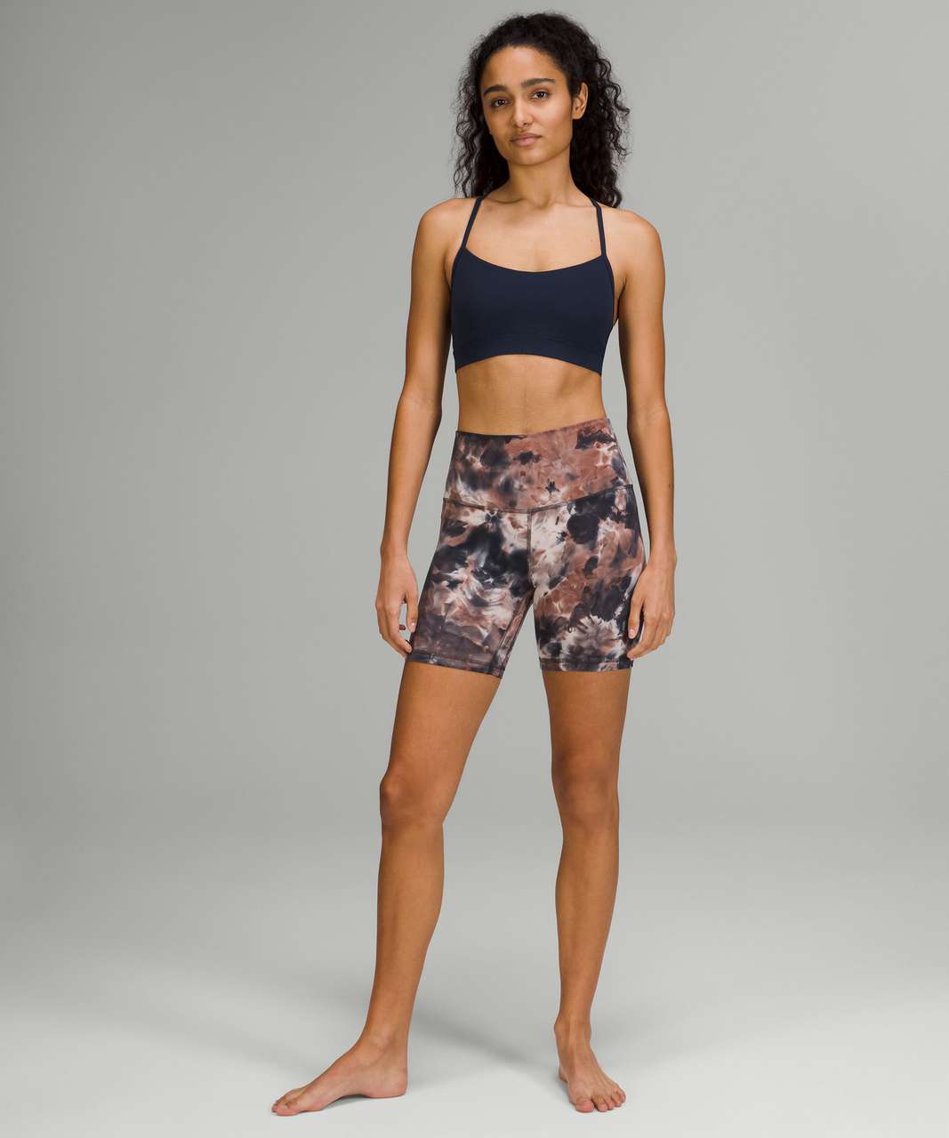 Lululemon Align High-Rise Short 6" - Diamond Dye Seashell Smoky Topaz Graphite Grey