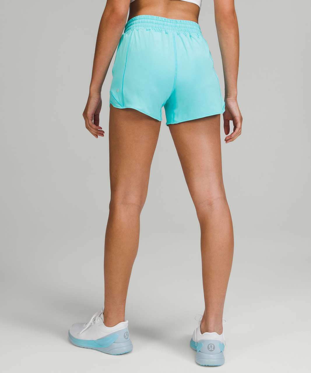 Lululemon Hotty Hot High-Rise Lined Short 4" - Electric Turquoise