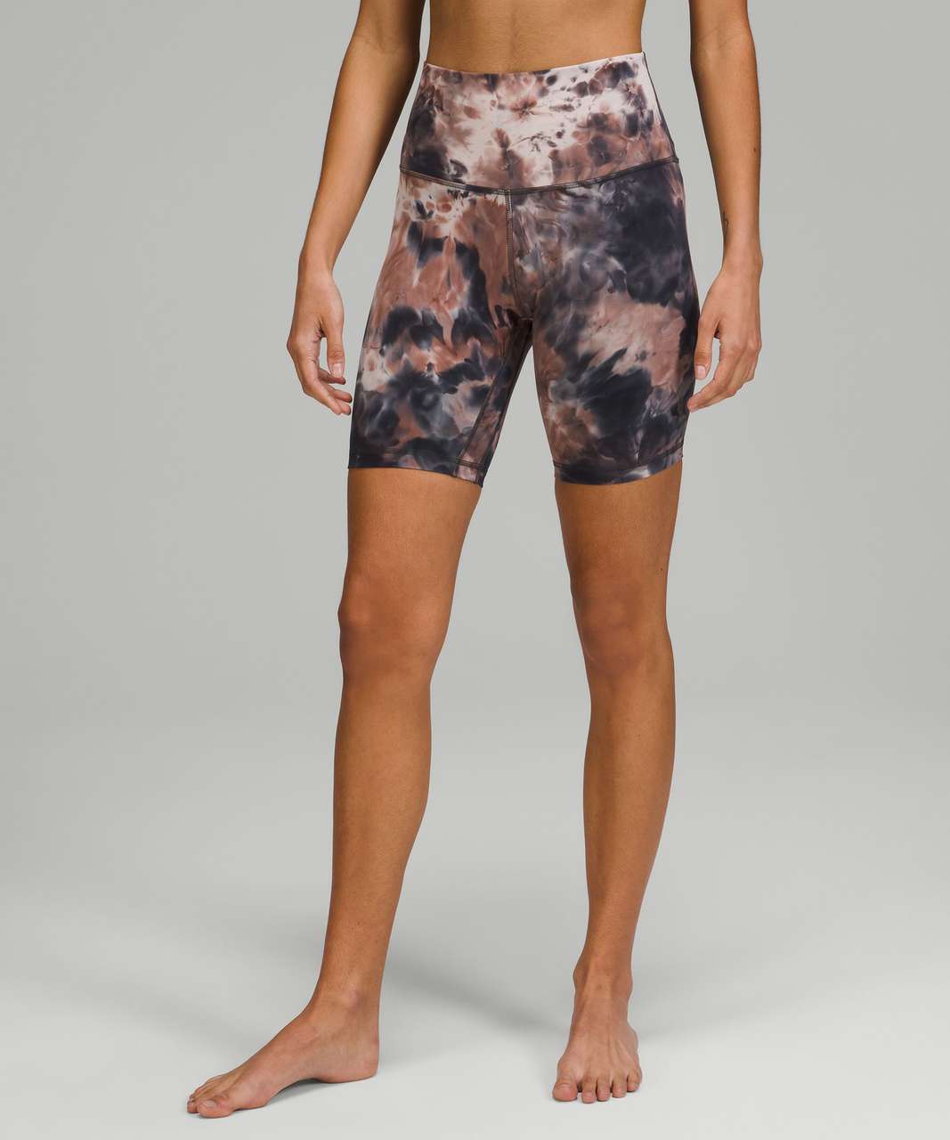 Lululemon Align High-Rise Short 8" - Diamond Dye Seashell Smoky Topaz Graphite Grey