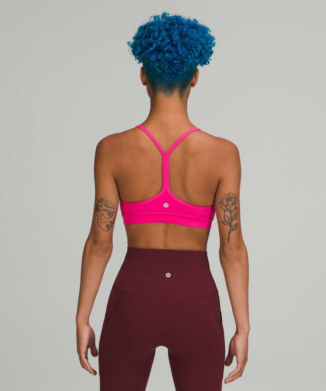 NEW] lululemon Flow Y Nulu Sports Bra Light Support A–C Cups Pink Peony,  Women's Fashion, Activewear on Carousell