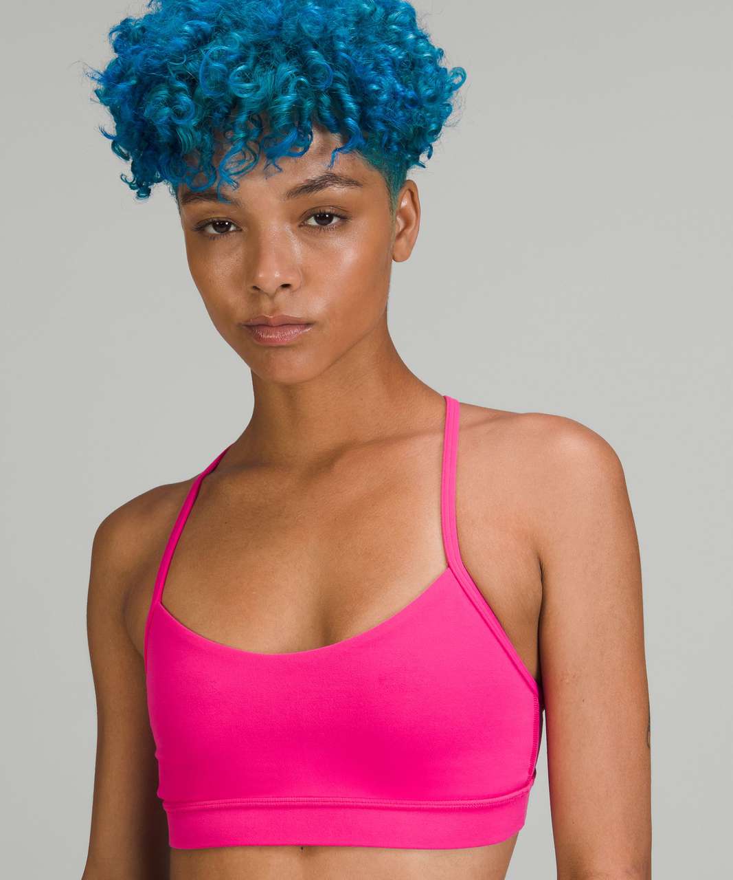 Lululemon Flow Y Nulu Bra - Pink Lychee, Women's Fashion