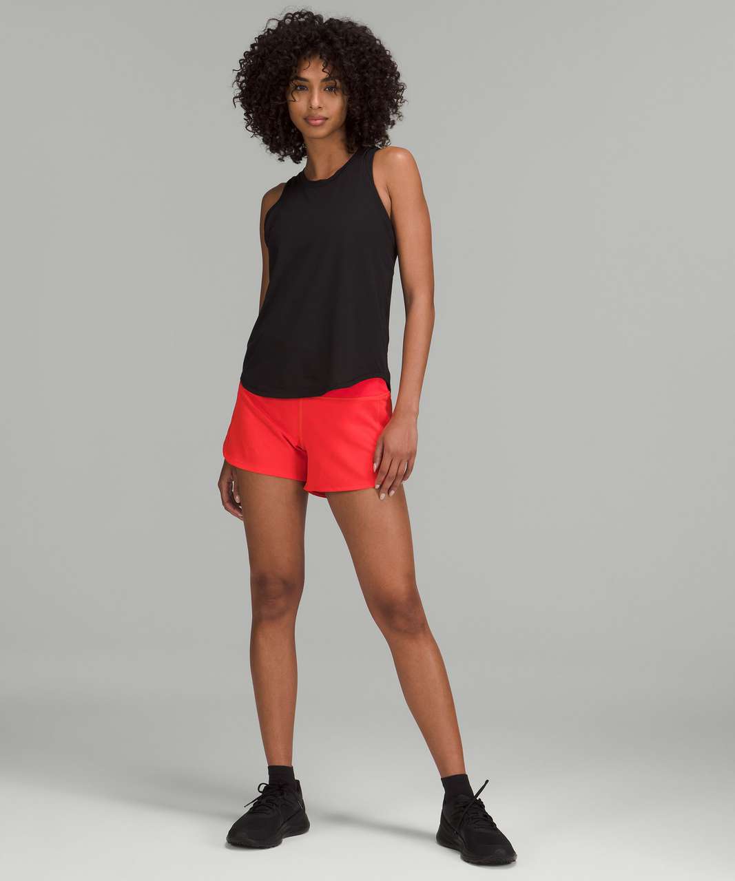 Lululemon Speed Up High-Rise Lined Short 4" - Carnation Red