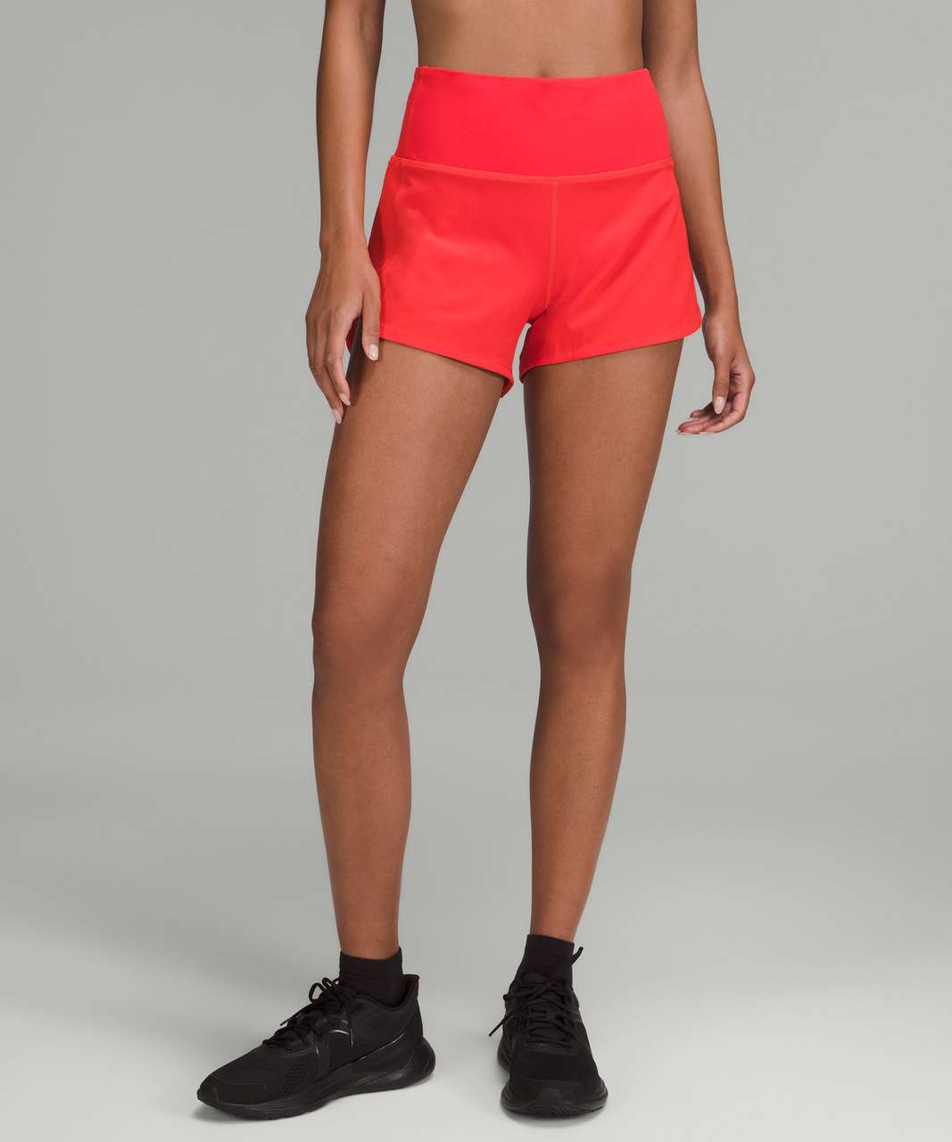 Lululemon Speed Up High-Rise Lined Short 4" - Carnation Red