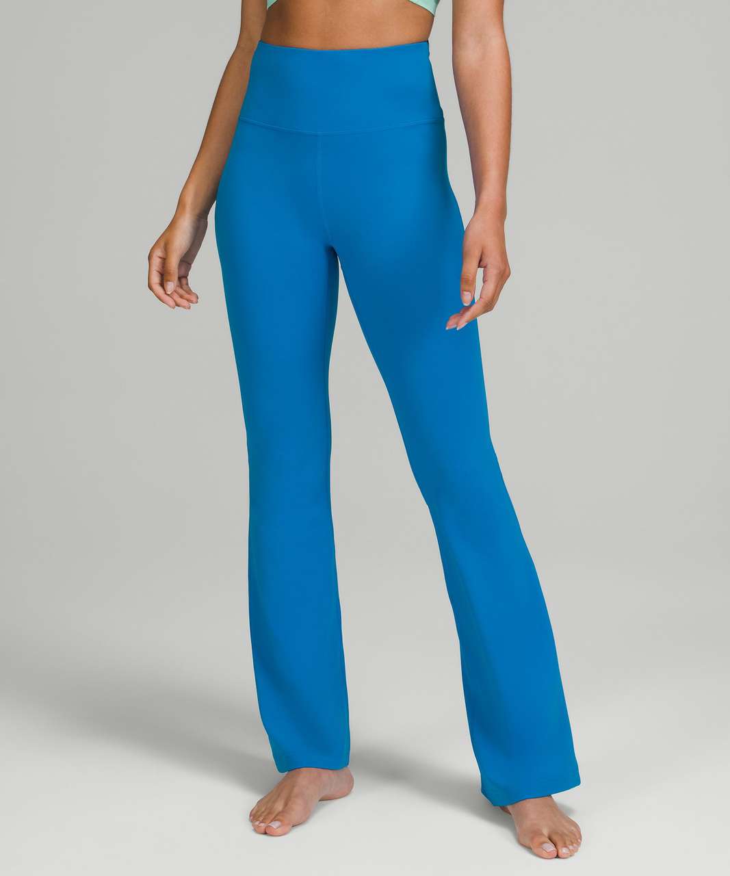 lululemon athletica, Pants & Jumpsuits, Lululemon Athletica Black Groove  Pant Flared Align Leggings Caspian Blue Quilt