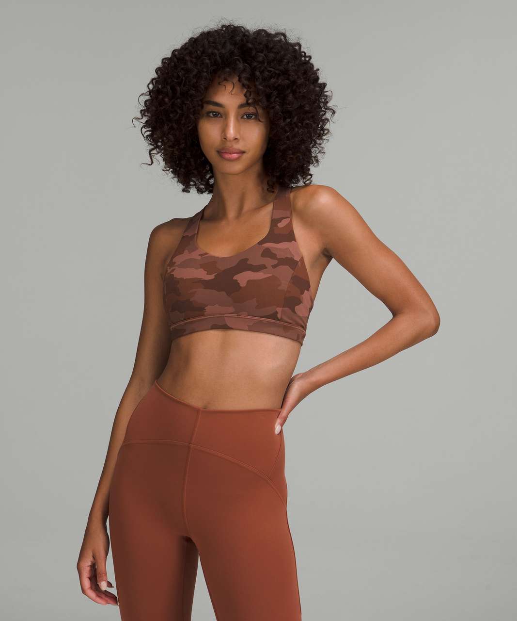 Lululemon Free to Be Serene Bra *Light Support, C/D Cup - Heritage 365 Camo Roasted Brown Multi