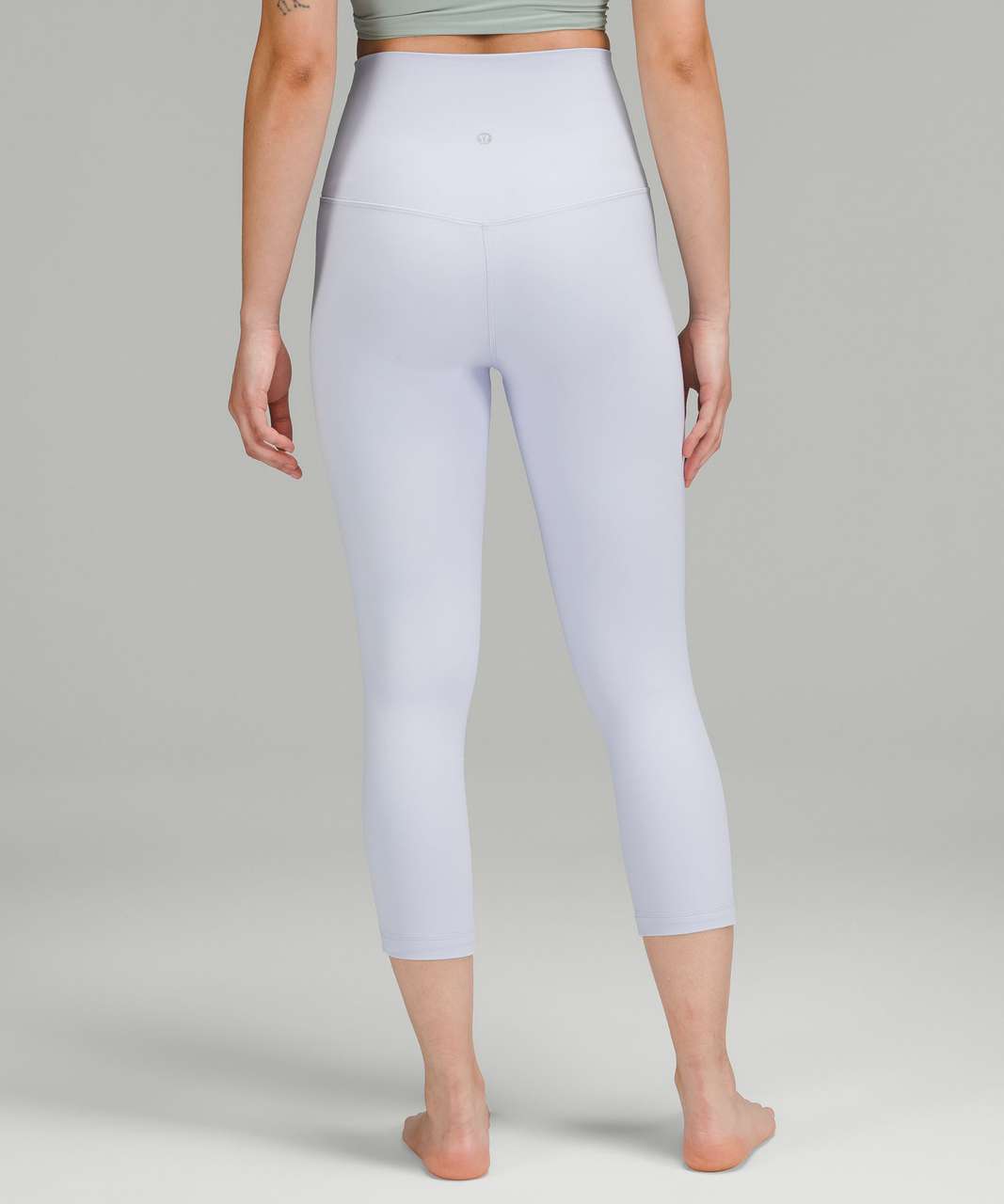 Lululemon Nulu Mesh Panels High-Rise Crop 21 size 4 Blue - $38 - From Maryn