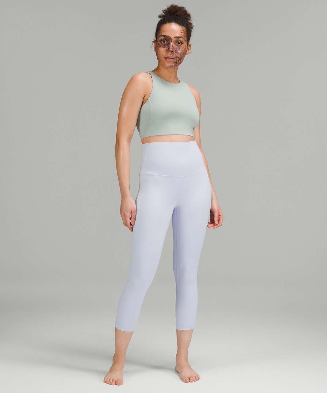 lululemon Women's Align High-Rise Crop 21 Leggings (Pastel Blue) $39 +  Free Shipping