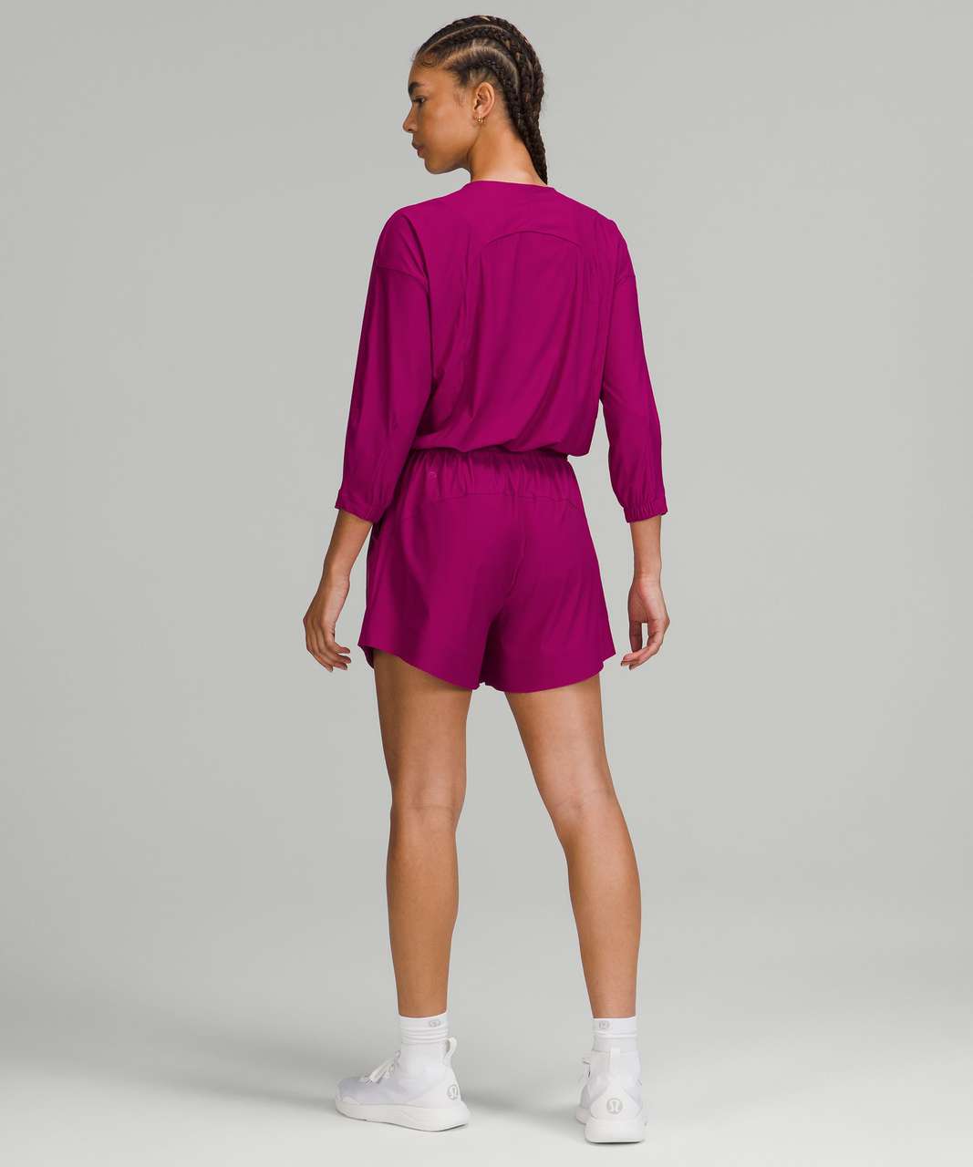 Lululemon High Neck UVP Zippered Romper - Magenta Purple