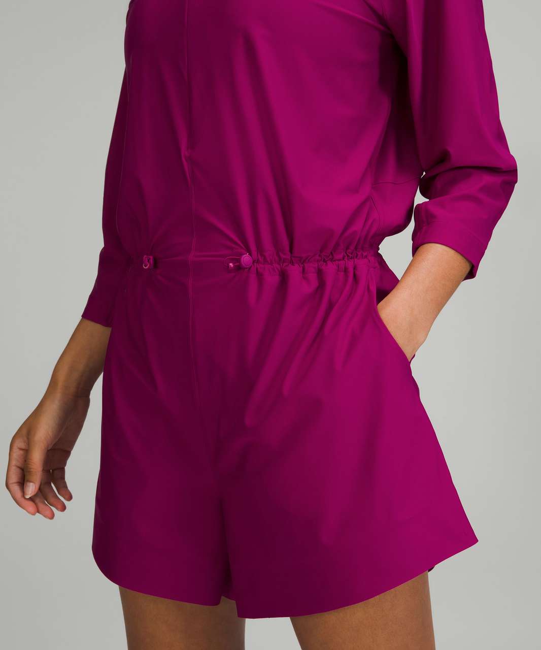 Lululemon High Neck UVP Zippered Romper - Magenta Purple - lulu