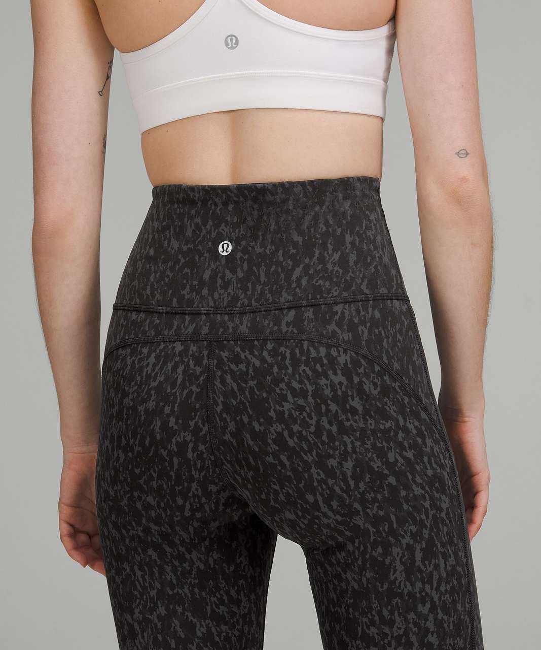 Lululemon Groove Super-High-Rise Crop 23 - Leopard Camo Deep Coal Multi -  lulu fanatics